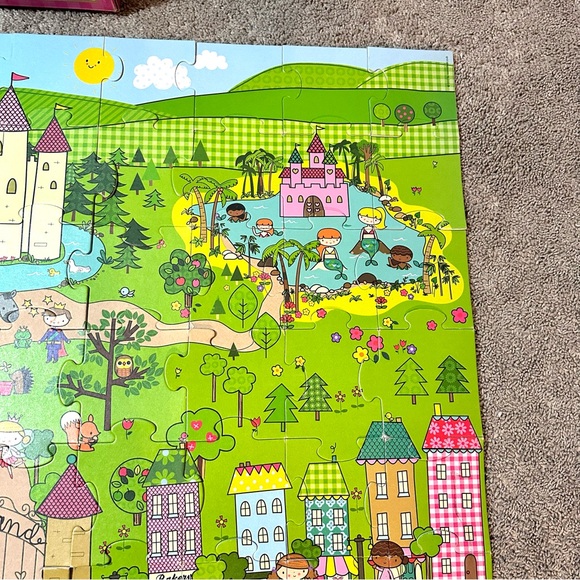 Green Start Kids 60 Pcs Giant Floor Puzzle: Princess Fairyland 2x3 Feet - Picture 6 of 16
